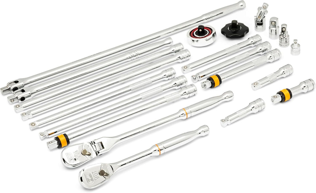 GEARWRENCH 21 Piece 3/8' 90T Ratchet & Drive Tool Set with EVA Foam Tray - 86521
