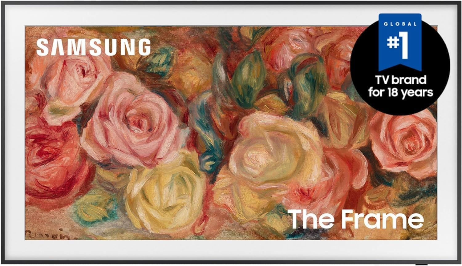 Samsung 75-Inch Class QLED 4K LS03D The Frame Series Quantum HDR Smart TV (QN75LS03D, 2024 Model) Includes Free 2 Year Warranty