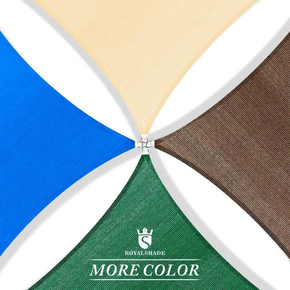 Royal Shade 16' x 19' x 24.8' Brown Right Triangle Sun Shade Sail Order to Make RTAPT12, UPF50+ 95% UV Blockage, 200GSM Commercial Standard Heavy Duty, 3 Years Warranty (We Make Custom Size)