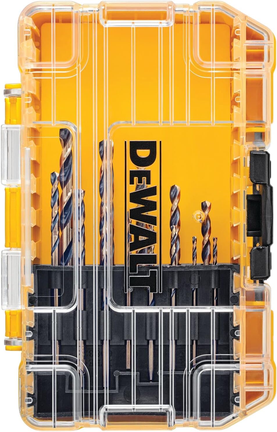 DEWALT 20V Max Cordless Drill/Driver Kit, Compact (DCD771C2) and 13-Piece Black Oxide Drill Bit Set with Pilot Point
