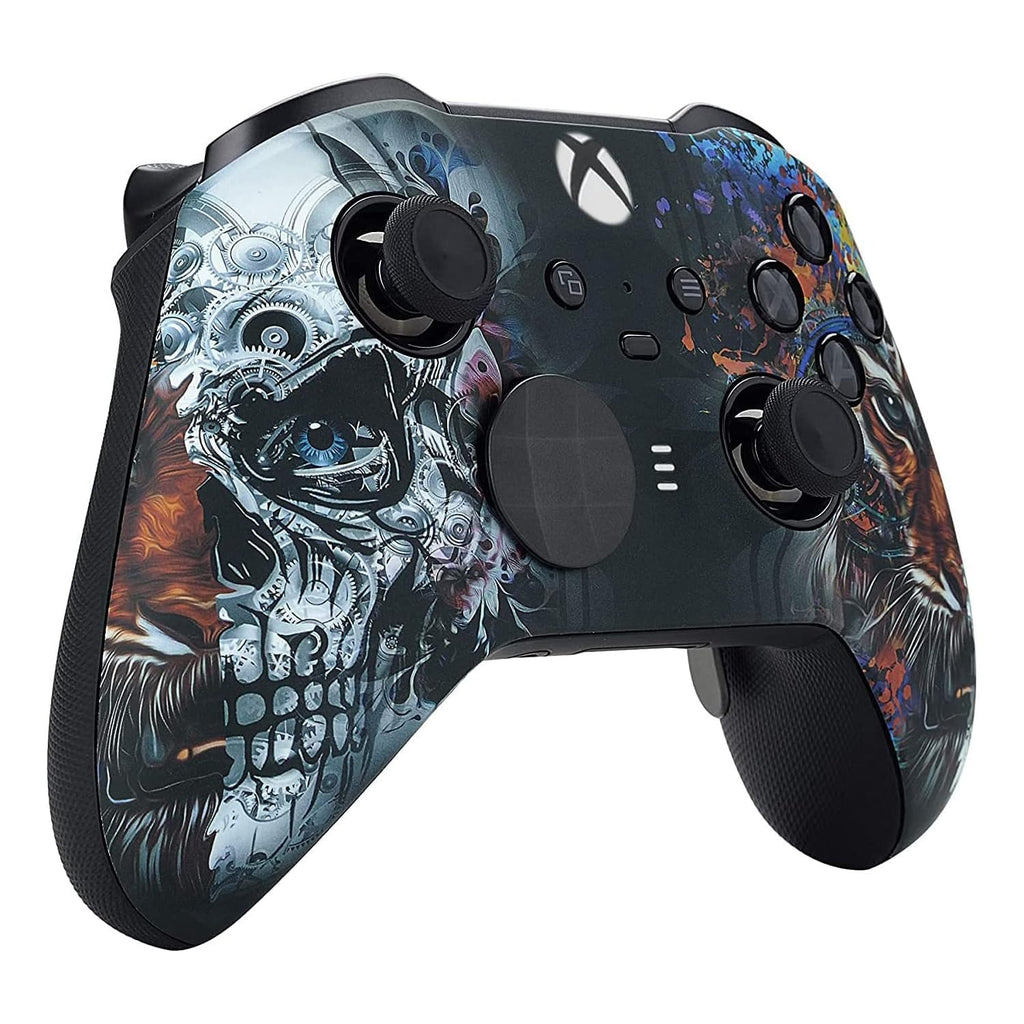 Custom Controllerzz Elite Series 2 Controller Compatible With Xbox One, Xbox Series S and Xbox Series X (Tiger Skull)