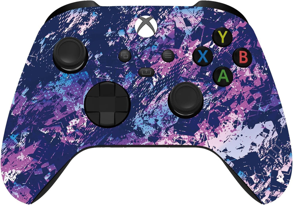 Custom Controllerzz Wireless Controller for Microsoft Xbox Series X/S & Xbox One - Custom Soft Touch Feel - Custom Series X/S Controller (X/S Purple Chaos)