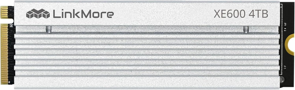 LinkMore XE600 4TB M.2 2280 SSD, PCIe Gen4 NVMe Internal Gaming Solid State Drive with Heatsink, Up to 7200 MB/s, Compatible with PlayStation 5, PS5