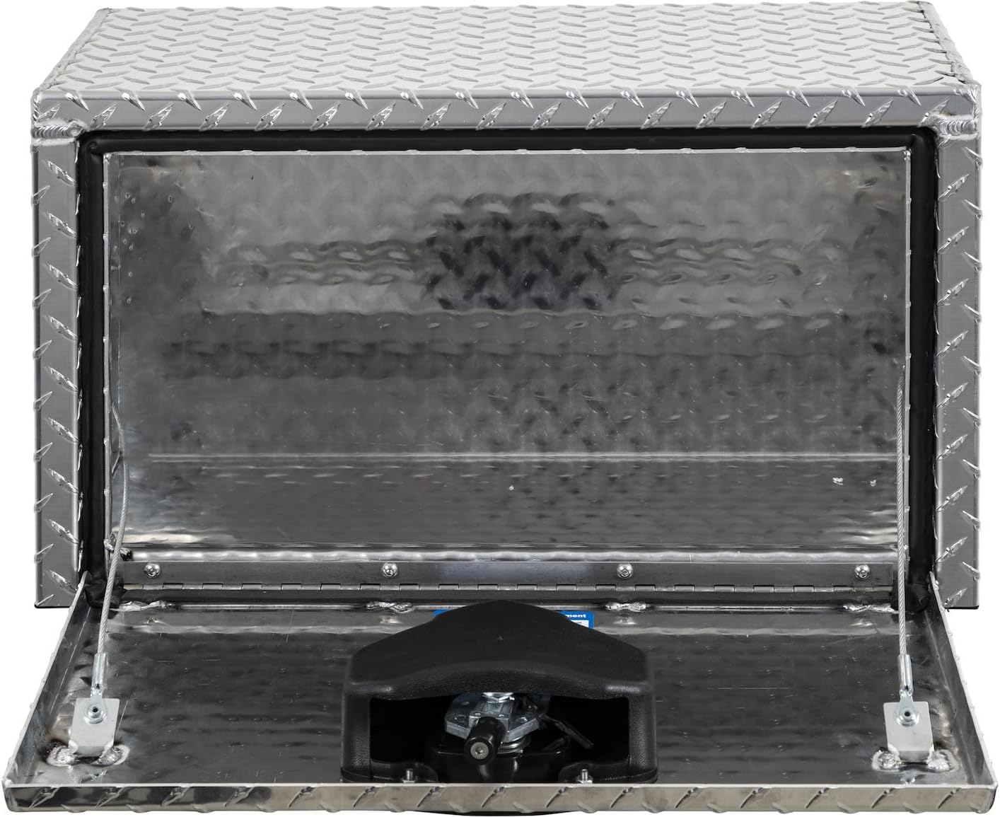 Buyers Products 1705148 Diamond Tread Aluminum Underbody Truck Tool Box, 14 x 12 x 16, Made in USA, .100 in. Thick, Corrosion-Resistant, Locking Compression Latch – Secure Storage for Work Trucks