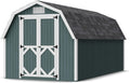 Little Cottage Co. 8x16 Classic Gambrel Barn with 4 ft. Sidewalls with Floor, Outdoor Wood Storage Shed Do-It-Yourself Precut Kit