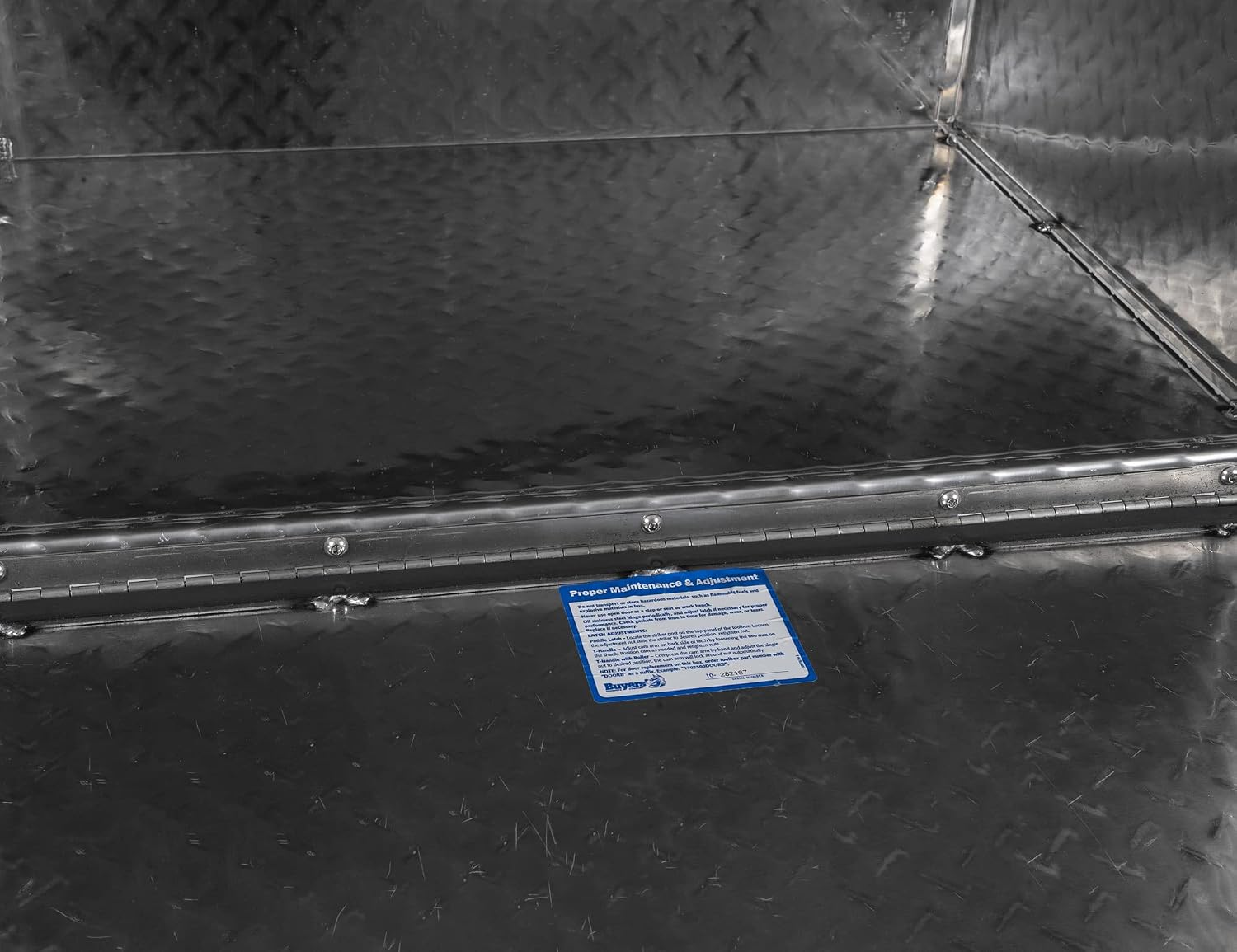 Buyers Products 1705133 Diamond Tread Aluminum Underbody Truck Tool Box, 24 x 24 x 30, Made in USA, .100 in. Thick, Corrosion-Resistant, Locking Compression Latch, Secure Storage for Work Trucks