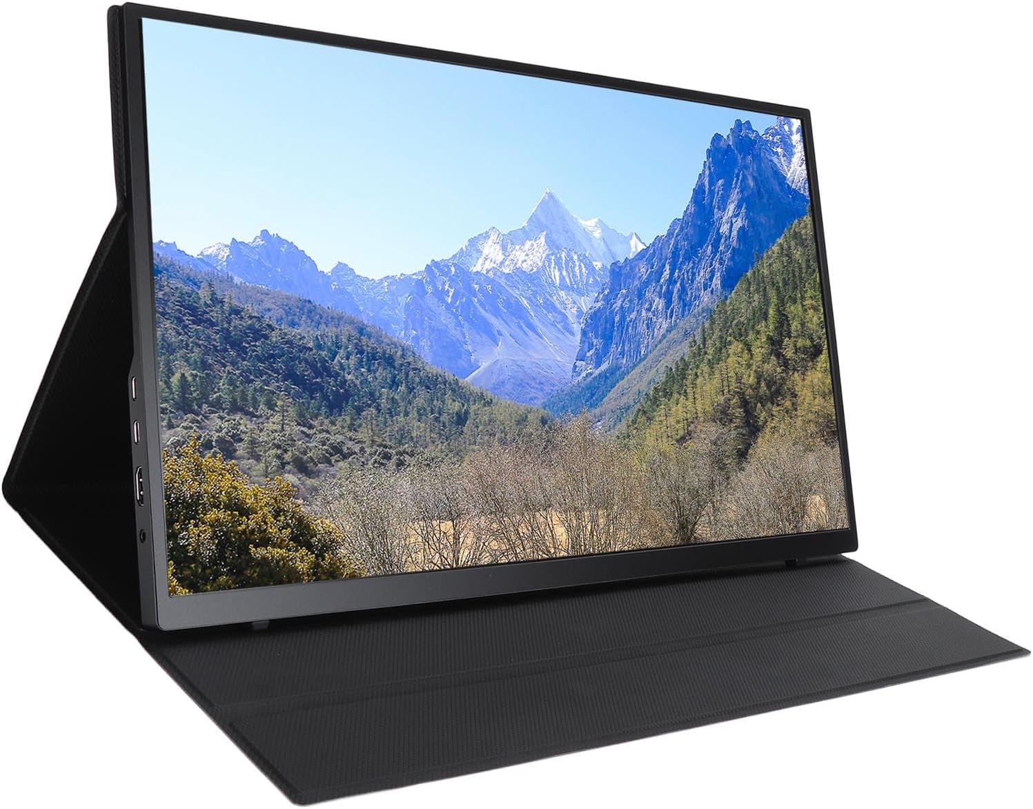 Zunate Portable Gaming Screen, 18.5 Inch 1080P USB C Computer Screen, External Second Screen with Speakers for Laptop PC Phone for Gaming Equipment