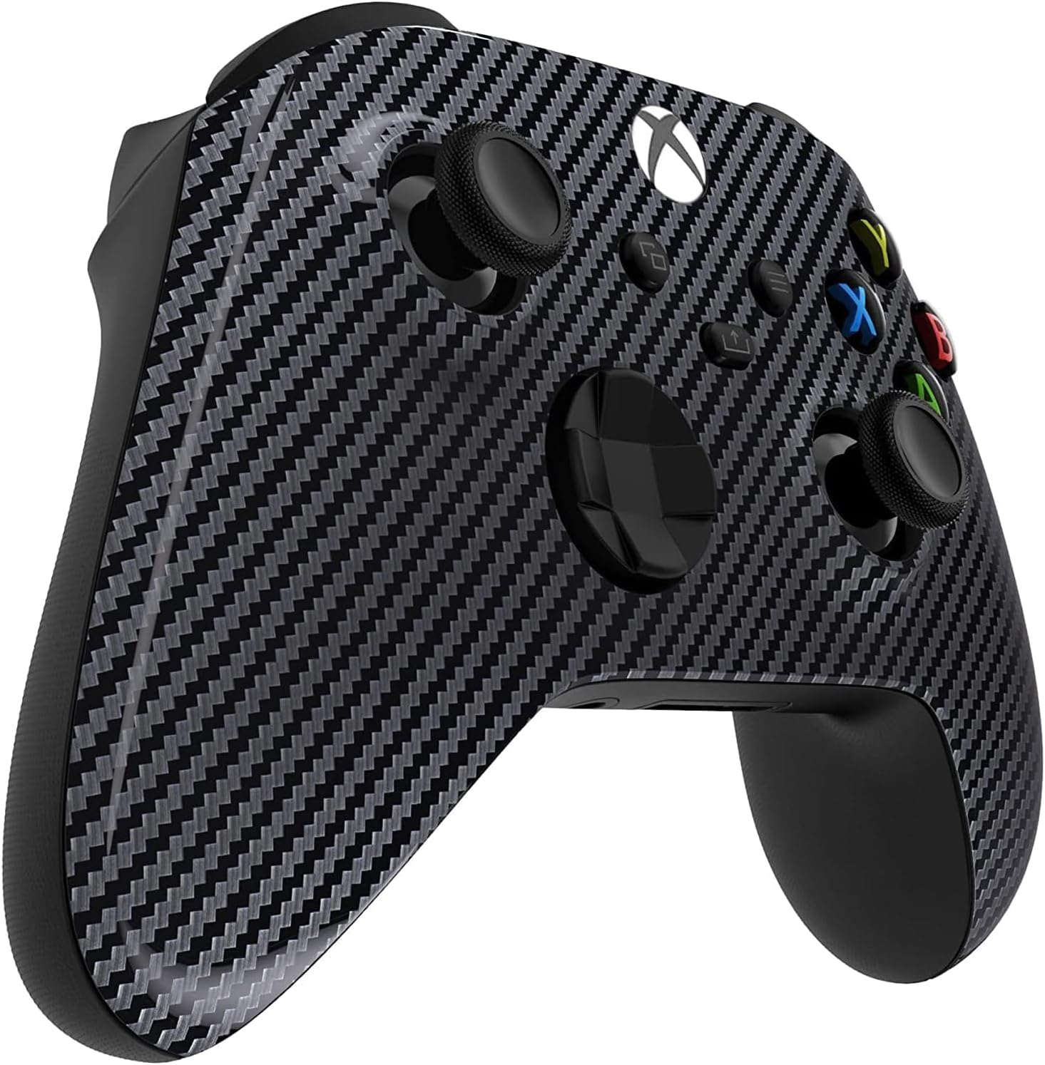 Custom Controllerzz Wireless Controller for Microsoft Xbox Series X/S & Xbox One - Custom Soft Touch Feel - Custom Xbox Series X/S Controller (X/S Glossy Carbon Fiber)