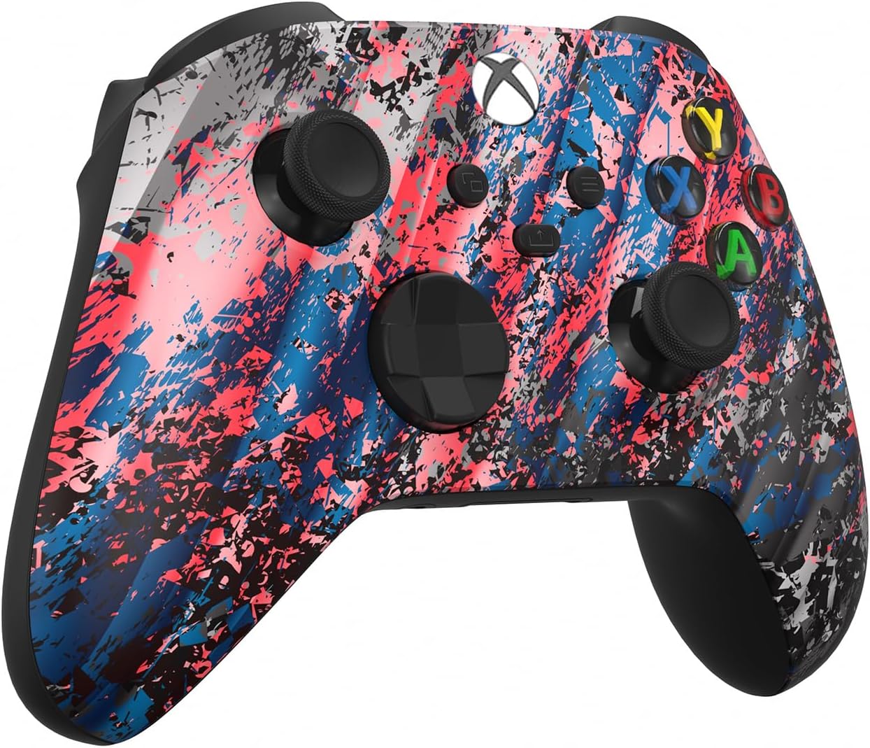 Custom Controllerzz Wireless Controller for Microsoft Xbox Series X/S & Xbox One - Custom Soft Touch Feel - Custom Series X/S Controller (X/S Glacier Burn)