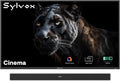 SYLVOX 55 inch Outdoor Mini-LED QLED TV with Soundbar, 4K UHD, 2000 Nits Full Sun, Anti-Glare Screen, 120Hz, IP56 Waterproof, Dual 30W Dolby Atmos Speaks (Cinema/2025)