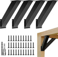 4pcs 45 Degree Angle Support Bracket 2''X4'' (Actual: 1.5''X3.2''), Heavy Duty Pergola Brackets for Gazebos, Porches, Wood Post and Beam 45 Degree Bracket