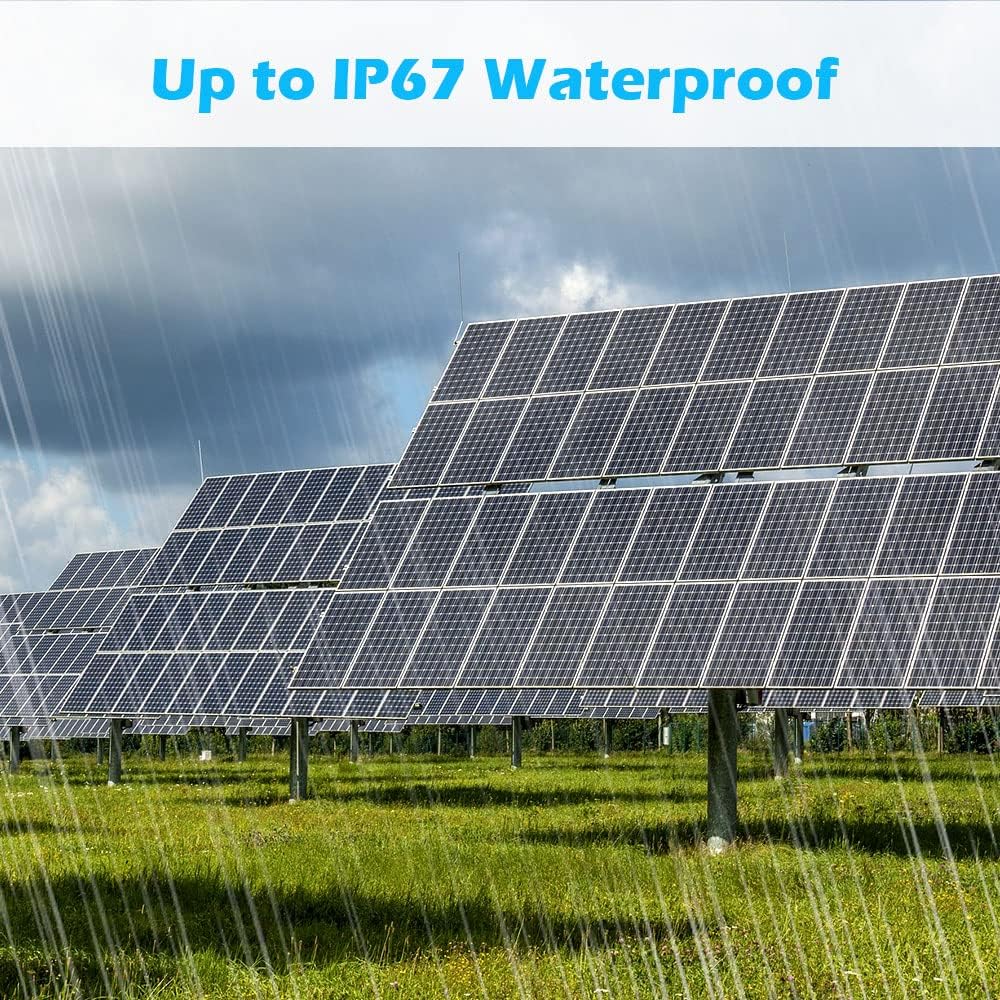 SUNGOLDPOWER 4PCS 450W Solar Panels Monocrystalline UL 61730, Grade A Solar Cell,Waterproof IP68,High Efficiency Solar Panel On/Off Grid for Charging Station,Caravan,RV,Yacht, Boat (Total 1800W)
