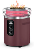 Ninja Fireside360™ Outdoor Heater & Fire Pit | 3 Modes: Flame, Heat, Flame & Heat | Portable for Patio, Deck, Camping, Beach | Easy Control Smokeless Flames | Push to Start Ignition | Maroon | OF101RD