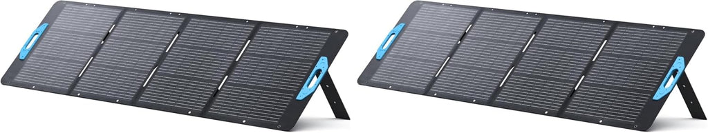 Anker SOLIX PS200 Solar Panel with Adjustable Kickstand, 200W Foldable Portable Solar Charger, IP67 Waterproof, 23% Higher Energy Conversion Efficiency, for Camping, RVs, and Blackouts (Pack of 2)