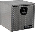 Buyers Products 1705101 Diamond Tread Aluminum Underbody Truck Tool Box, 18 x 18 x 18, Made in USA, .100 in. Thick, Corrosion Resistant, Locking Compression Latch, Secure Storage for Work Trucks