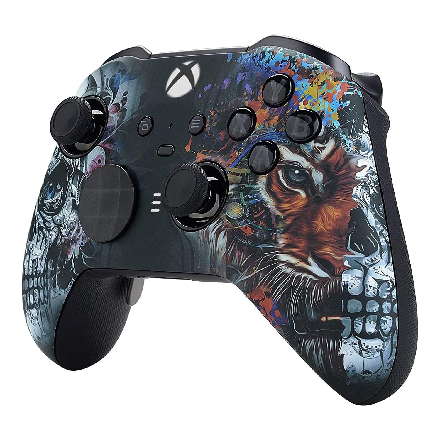 Custom Controllerzz Elite Series 2 Controller Compatible With Xbox One, Xbox Series S and Xbox Series X (Tiger Skull)