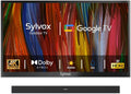 SYLVOX Outdoor TV with Soundbar, 75 inch Smart Outdoor TVs, 4K Weatherproof Television for Outside, Support Google Assistant, Chromecast, 1000 nit Brightness Partial Sun (Deck Pro 3.0/2026)