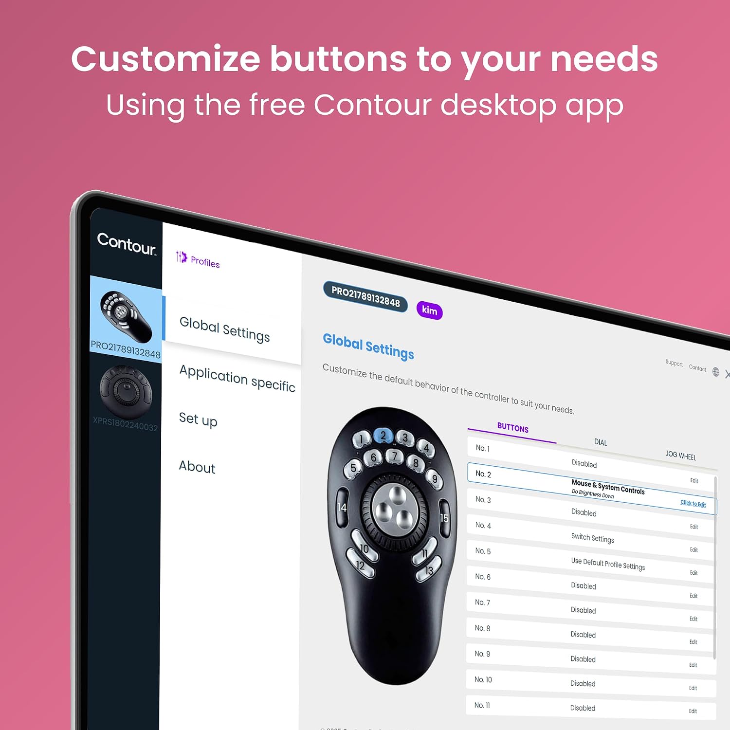 Contour ShuttlePRO v2 - Multimedia Controller with Jog Wheel & 15 Custom Programmable Buttons | Ideal for Video, Audio & Photo Editing | Mac & PC Compatible - Black