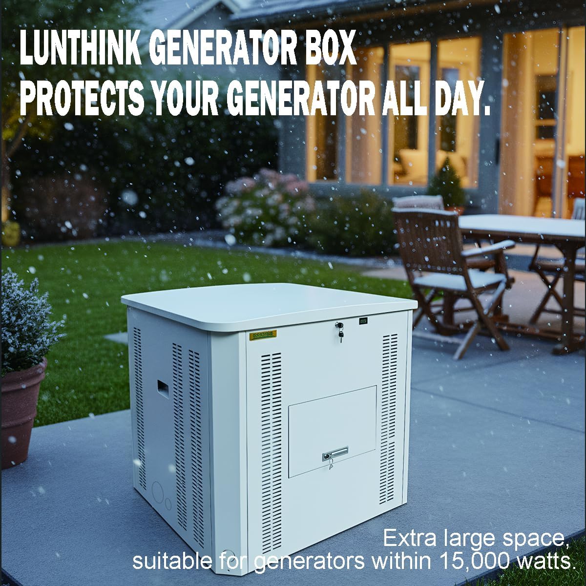Generator Box,Accommodates The Maximum Size of The Unit:39.4' x 35' x 35.4'