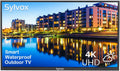 SYLVOX 55 Inch Outdoor TV, Waterproof 4K Smart TV, High Brightness,7x16(H) Commercial Grade, Supports Wireless Connection & Wi-Fi, ARC &CEC, Suitable for Partial Sun (Deck series)