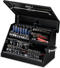 Montezuma – SM200B – 22.5-Inch Portable TRIANGLE Toolbox – Heavy-Duty Steel Construction – Metric and SAE Storage Chest – Weather-Resistant Toolbox – Lock and Latching System