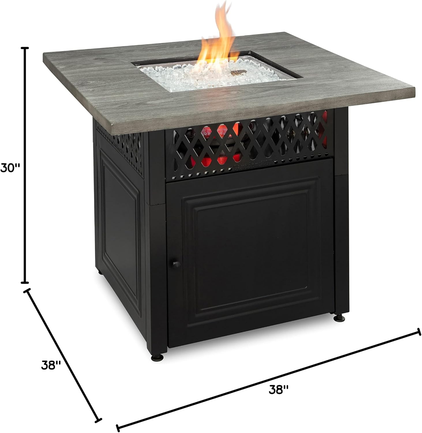 Endless Summer DualHeat Dakota 38' Fire Pit | Dual Heat 2-in-1 Propane Fire Pit & Outdoor Heater | 41,000 Total Combined BTU