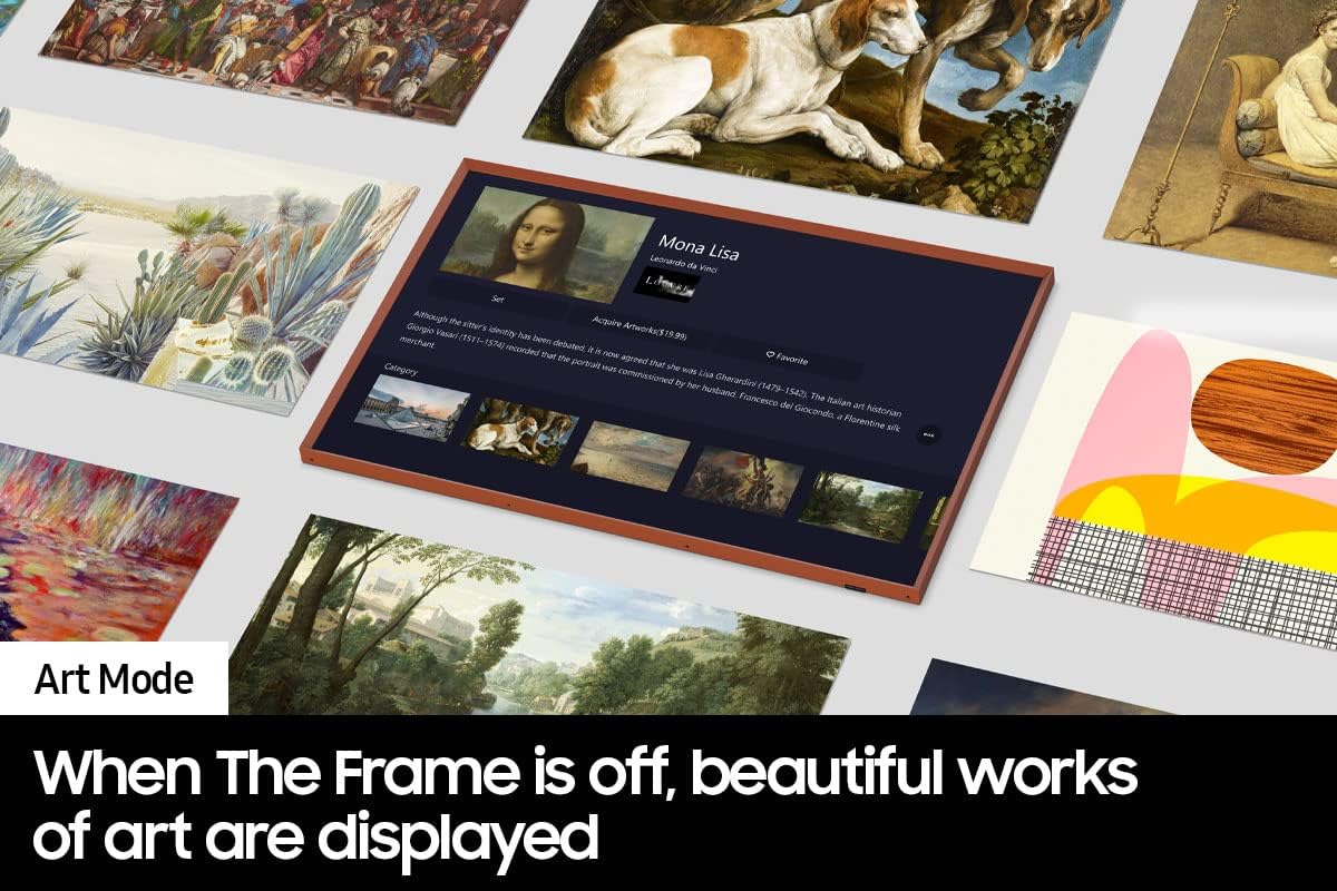 SAMSUNG QN55LS03BAFXZA 55' The Frame 4K UltraHD Smart QLED TV with an Additional 1 Year Coverage by Epic Protect (2022)