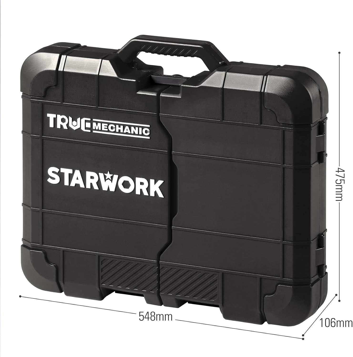 STARWORK TRUE MECHANIC 312-Piece Mechanics Tool Set and Socket Set, Professional 【Pliers Wrench】 SAE/Metric, Mirror-Finish Sockets & Ratchet Wrenches