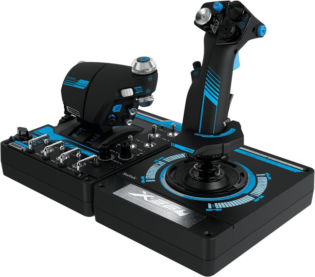 Saitek Pro X-56 Rhino H.O.T.A.S. Video Game Flight Controller for PC (SCB432210002/01/1)