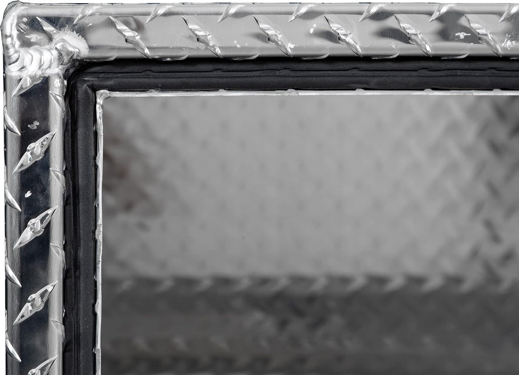 Buyers Products 1705119 Diamond Tread Aluminum Underbody Truck Tool Box, 18 x 24 x 36, Made in USA, .100 in. Thick, Corrosion-Resistant, Locking Compression Latch, Secure Storage for Work Trucks