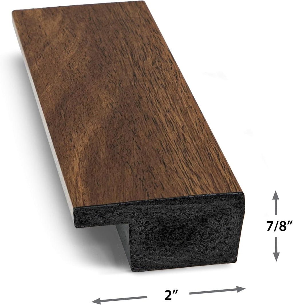 Museum Walnut 50' Slim Deco TV Frame - Compatible ONLY with Samsung The Frame TVs (Fits 2021-2026, LS03A, LS03B, LS03C, LS03D, LS03FA)