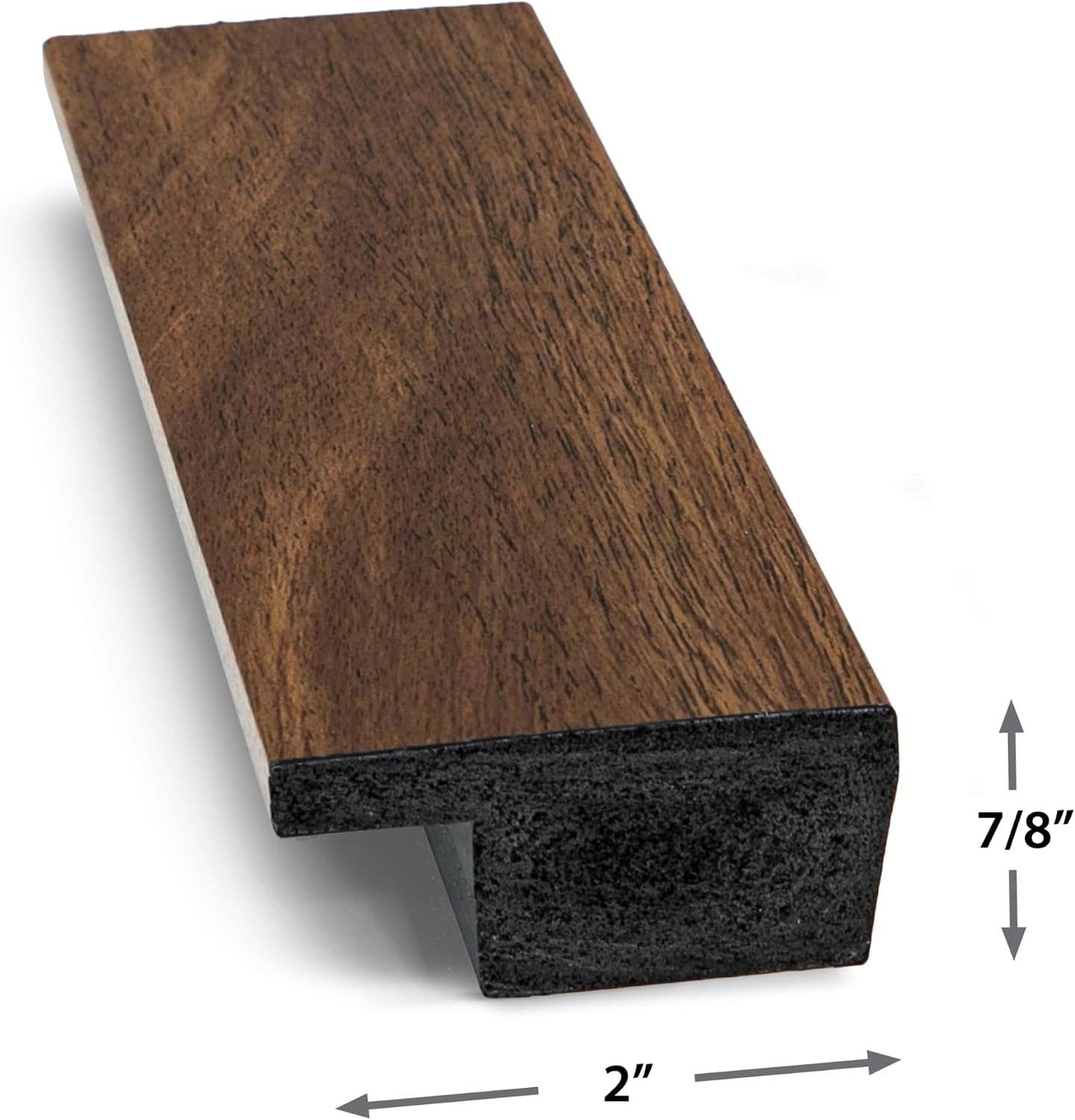 Museum Walnut 50' Slim Deco TV Frame - Compatible ONLY with Samsung The Frame TVs (Fits 2021-2026, LS03A, LS03B, LS03C, LS03D, LS03FA)