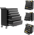 Rolling Tool Chest, 5 Drawers Tool Storage Cabinet with Wheels, Portable Tool Cabinet Organizer with Locking System & Drawer Liners,Universal Lockable Wheels, Tool Storage Cart for Garage, Workshop