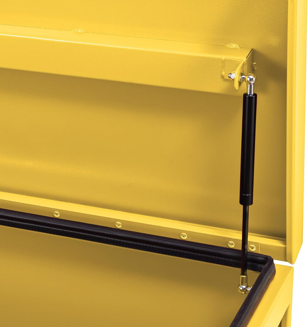 Garvee Steel Truck Bed Toolboxes 36'' Jobsite Storge Box Heavy Duty Steel Jobsite Tool Chest XXL Large Deck Truck Bed Box (36 Inch/Yellow)
