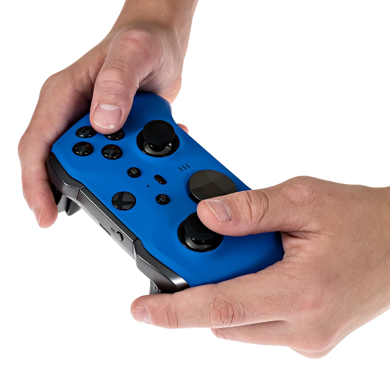 Xbox Elite Series 2 Custom Soft Touch Controller - Soft Touch Feel, Added Grip, Cool Blue Color - Compatible with Xbox One, Series X, Series S