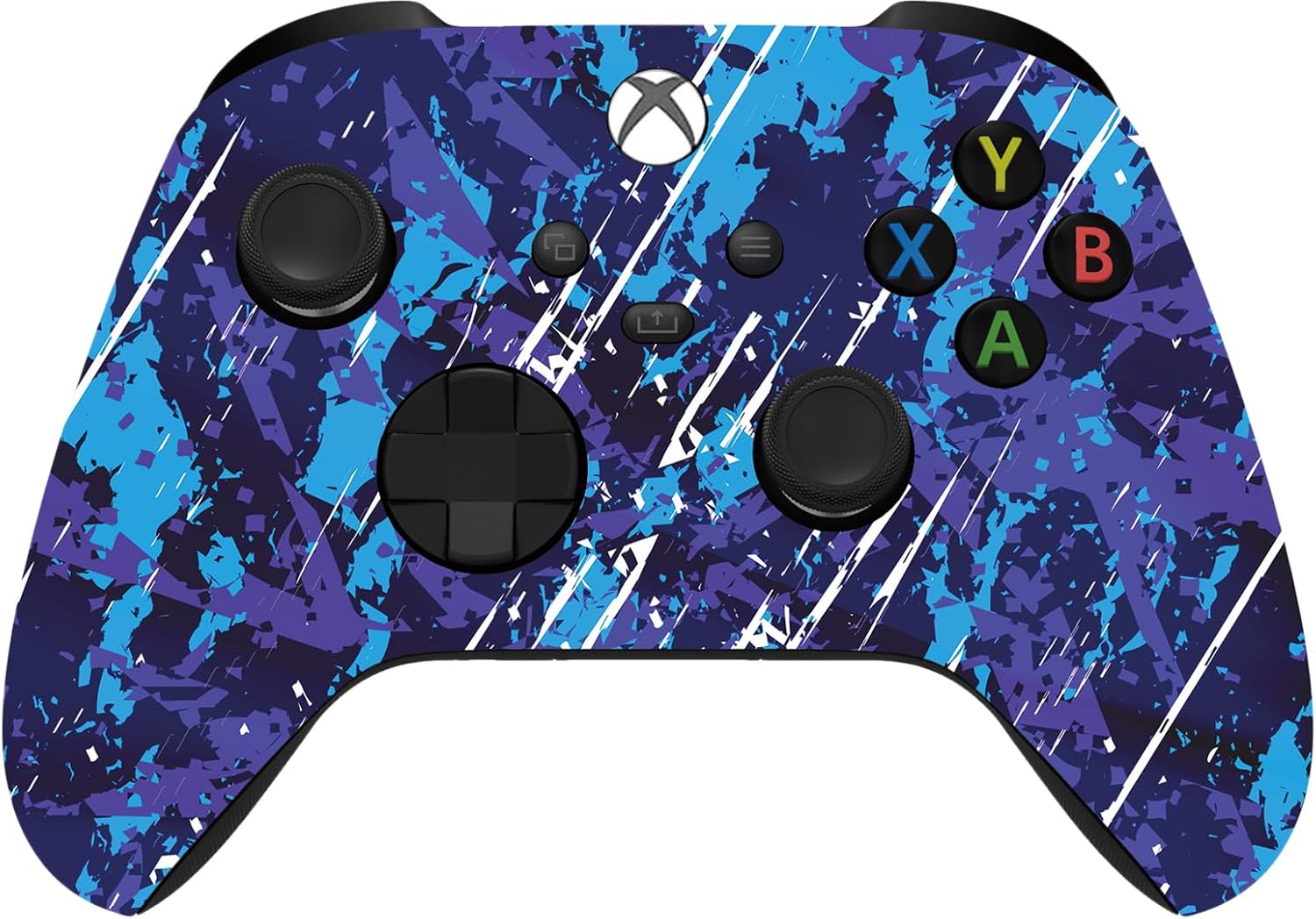 Custom Controllerzz Wireless Controller for Microsoft Xbox Series X/S & Xbox One - Custom Soft Touch Feel - Custom Series X/S Controller (X/S Midnight Surge)