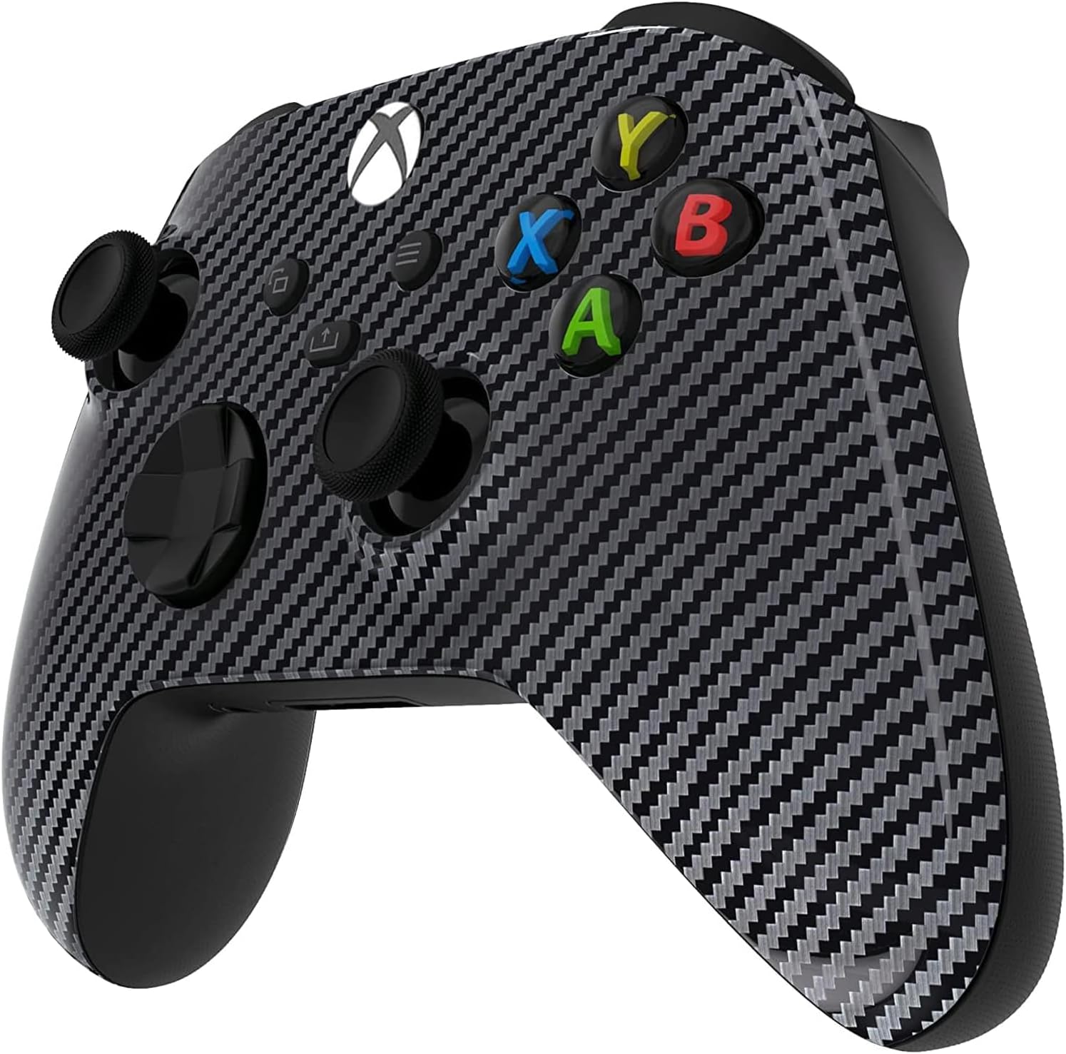 Custom Controllerzz Wireless Controller for Microsoft Xbox Series X/S & Xbox One - Custom Soft Touch Feel - Custom Xbox Series X/S Controller (X/S Glossy Carbon Fiber)