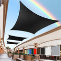 Royal Shade 12' x 15' Black Rectangle Square Sun Shade Sail Order to Make RTAPR1620 Canopy, UPF50+ 95% UV Blockage, 200GSM Commercial Standard Heavy Duty, 3 Years Warranty (We Make Custom Size)