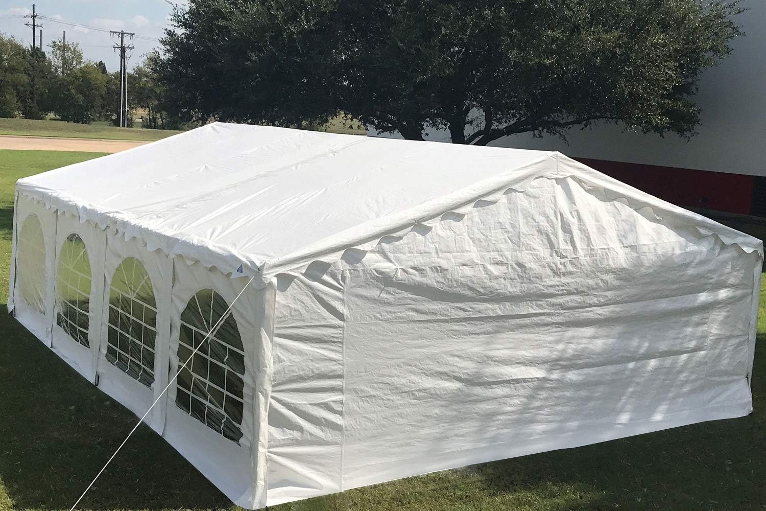 DELTA 26'x16' Budget PE Party Tent + (2) Long Bags + (1) Short Bag, Tents for Parties, Canopy Carpas para Fiestas,Wedding Event Tents for Outdoor Events (B Model)