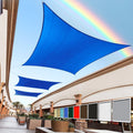 Royal Shade 12' x 16'Blue Rectangle Square Sun Shade Sail Order to Make RSTAPS10 Canopy, UPF50+ 95% UV Blockage, 200GSM Commercial Standard Heavy Duty, 3 Years Warranty (We Make Custom Size)