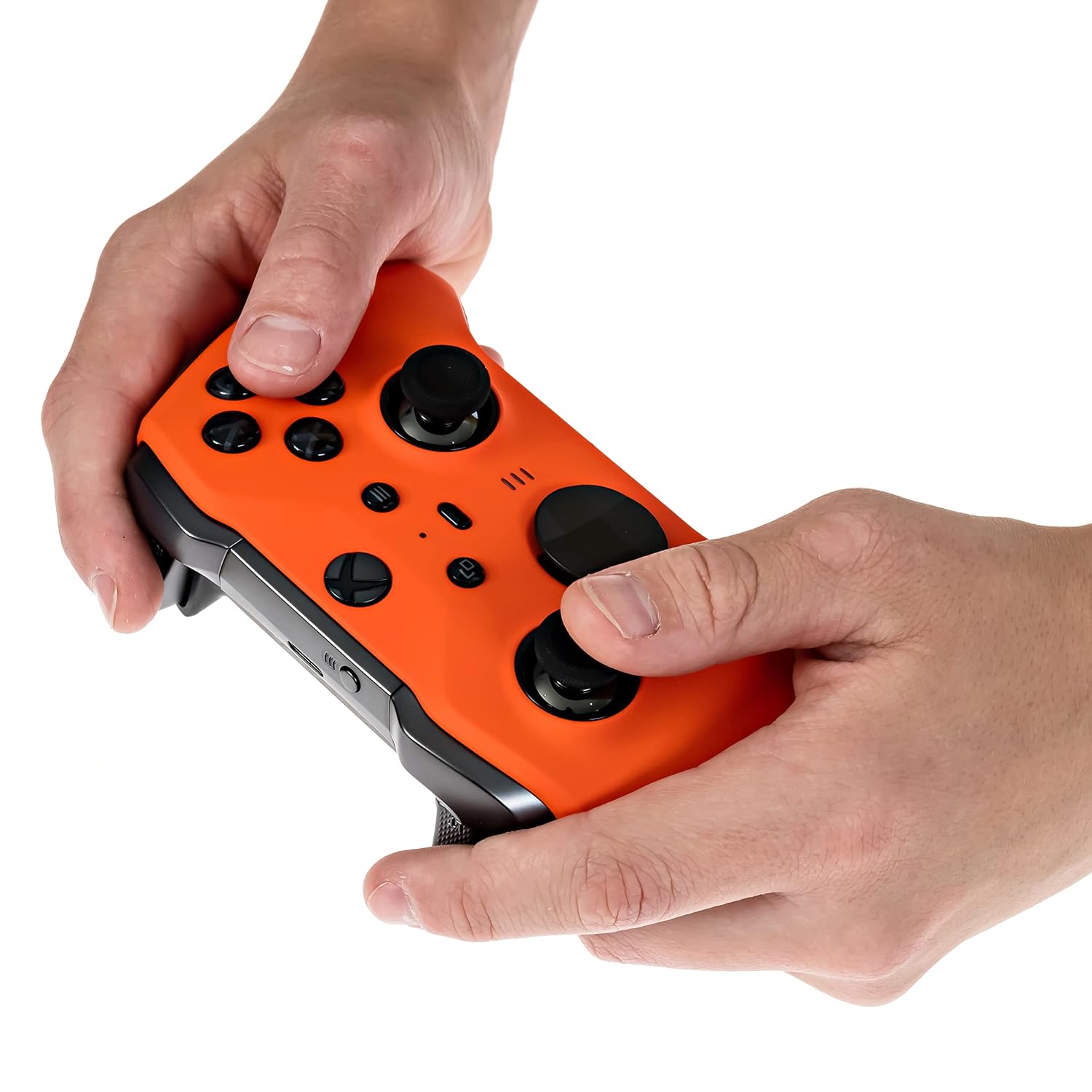 Xbox Elite Series 2 Custom Soft Touch Controller - Soft Touch Feel, Added Grip, Neon Orange Color - Compatible with Xbox One, Series X, Series S