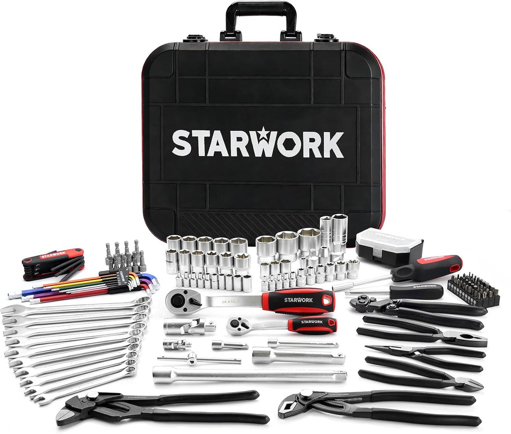 STARWORK TRUE MECHANIC™ 169-Piece Mechanics Tool Set, Professional, Metric