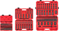 TEKTON 1/4, 3/8, 1/2 Inch Drive Shallow and Deep 12-Point Impact Socket Set with Cases, 211-Piece (5/32-1-1/2 in., 4-39 mm) | SID99404