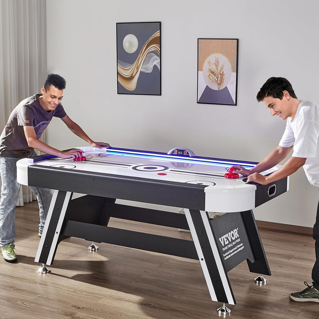 VEVOR 72' & 89' Air Hockey Tables w/LED Scoreboard, 88' 3-in-1 Multi-Game Table (Hockey/Billiards/Ping Pong) - Includes Pucks, Pushers & All Accessories for Game Room & Family | for Adult, Children, Elder