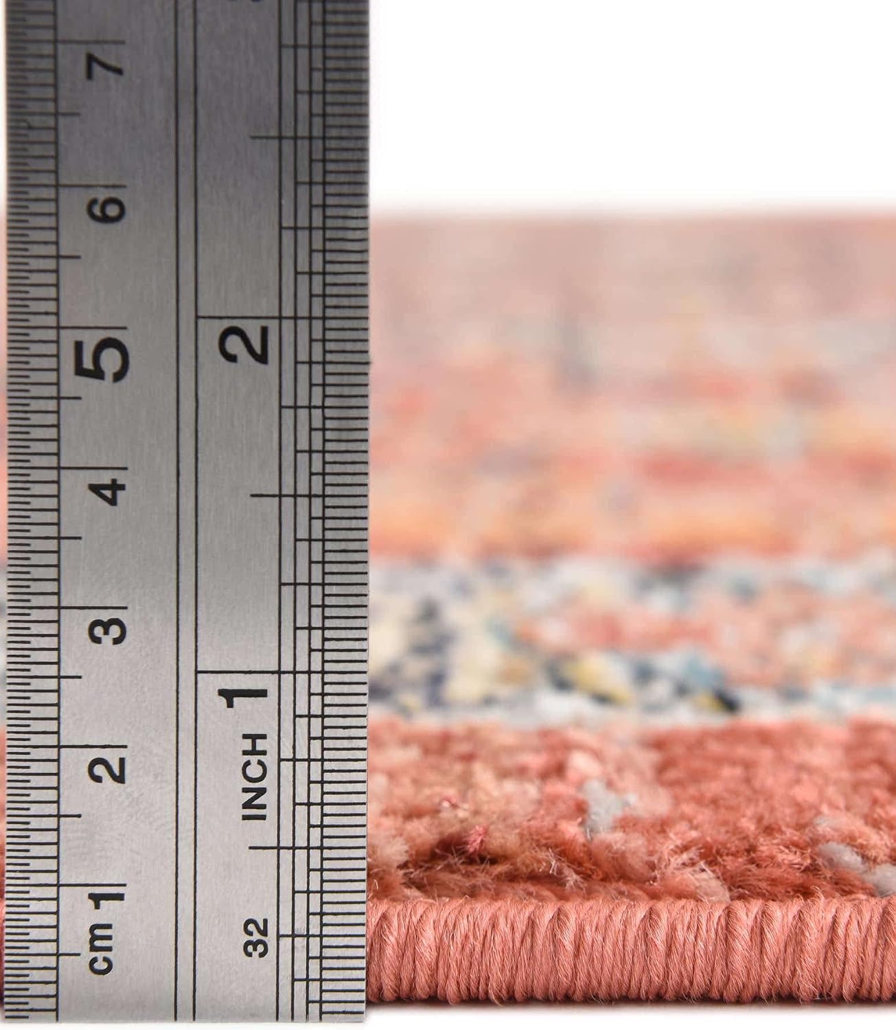 Unique Loom Lola Collection Area Rug - Vivacious (2' 7' x 10' 2' Runner, Brick Red/Blue)