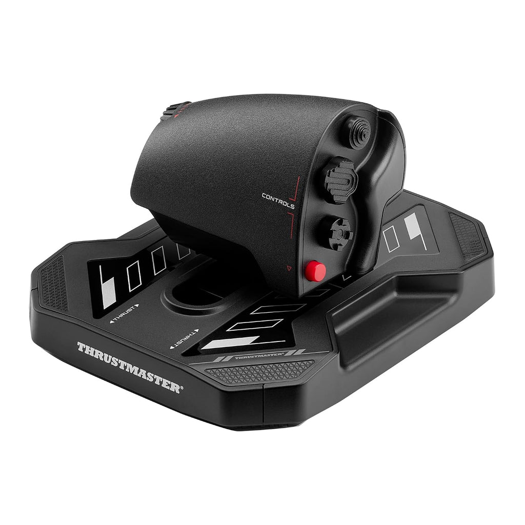 Thrustmaster Sol-R6 Flight Throttle - S.M.A.R.T. Slide Rails Technology, Adjustable Detent, Built-In Rudder, 14 Assignable Actions for Flight Simulation - Compatible with PC