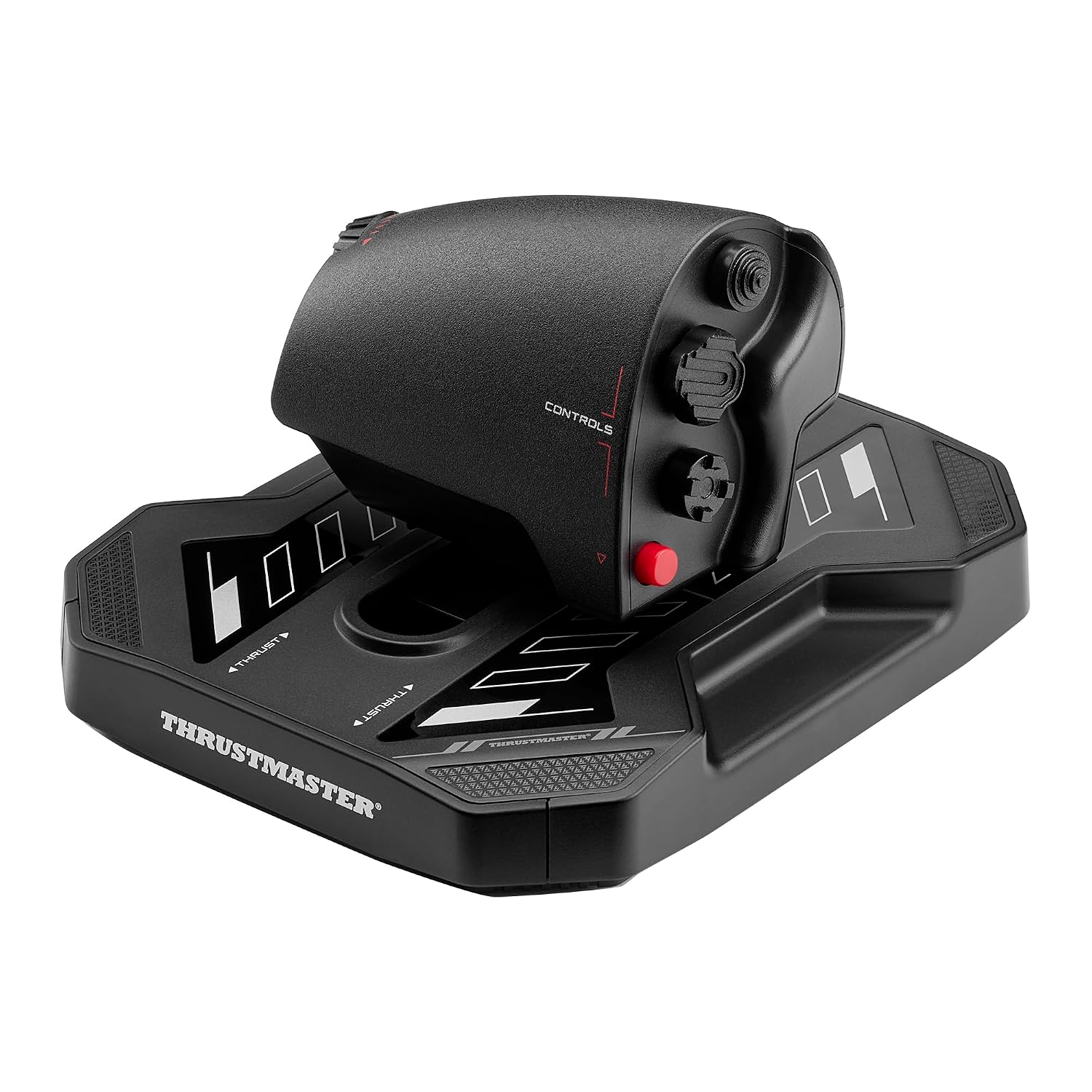 Thrustmaster Sol-R6 Flight Throttle - S.M.A.R.T. Slide Rails Technology, Adjustable Detent, Built-In Rudder, 14 Assignable Actions for Flight Simulation - Compatible with PC