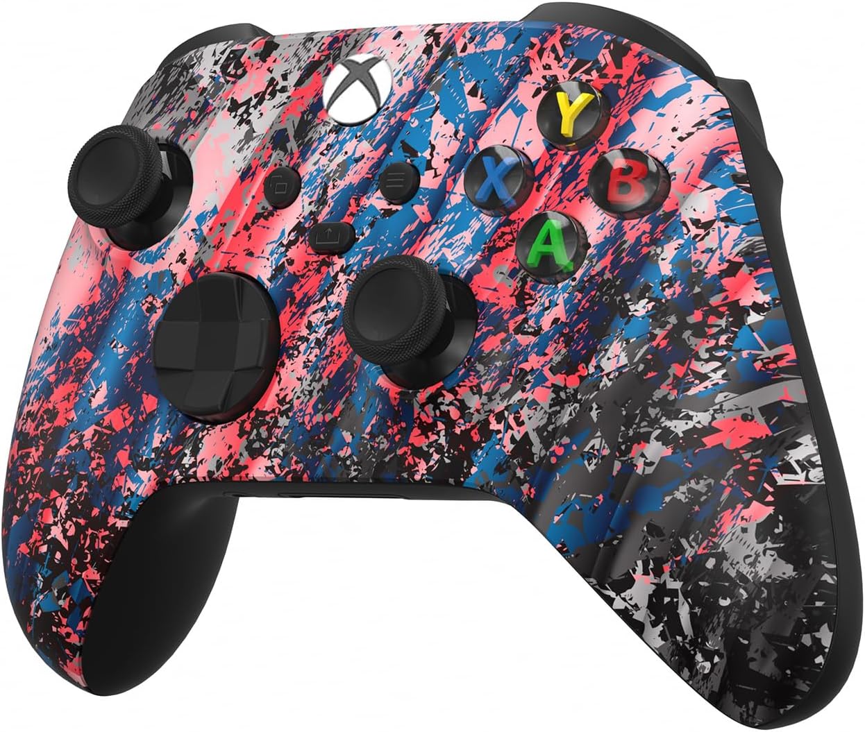 Custom Controllerzz Wireless Controller for Microsoft Xbox Series X/S & Xbox One - Custom Soft Touch Feel - Custom Series X/S Controller (X/S Glacier Burn)