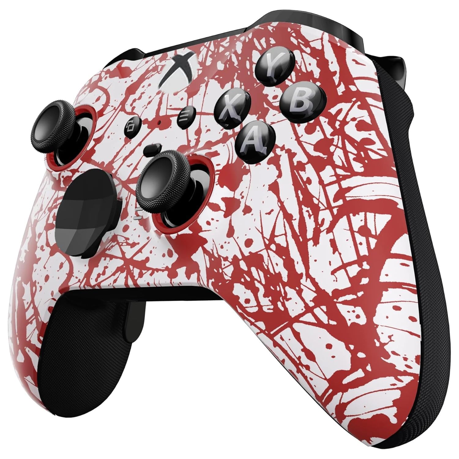 Custom Controllerzz Elite Series 2 Controller Compatible With Xbox One, Xbox Series S, and Xbox Series X (Blood Splatter)