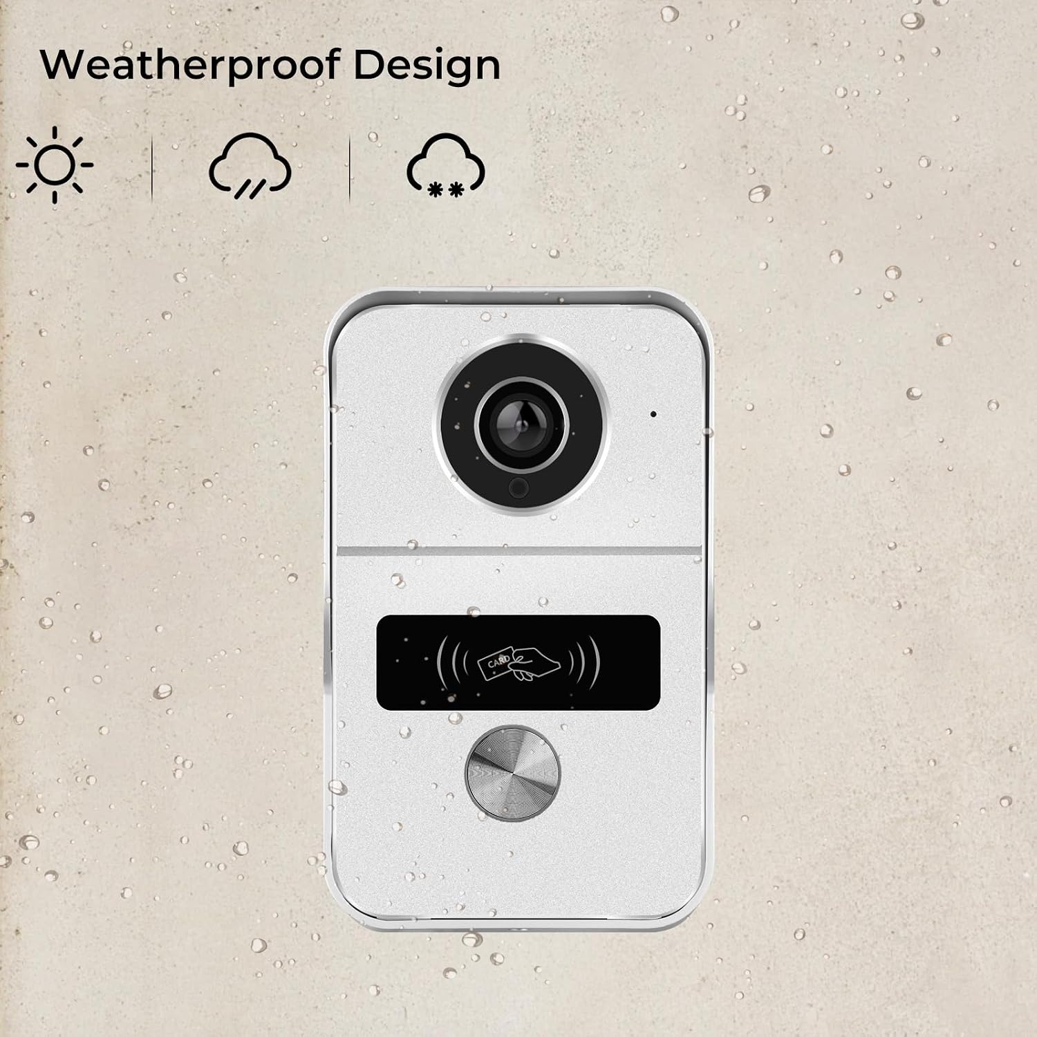 2 Wired Video Doorbell video Intercom System 1-Camera and 2-Monitor, 7 Inch Touch Screen, Night Vision, Support Remote Unlock, Dual-Way Intercom for Villa House Office Apartment Smart Phone Monitor
